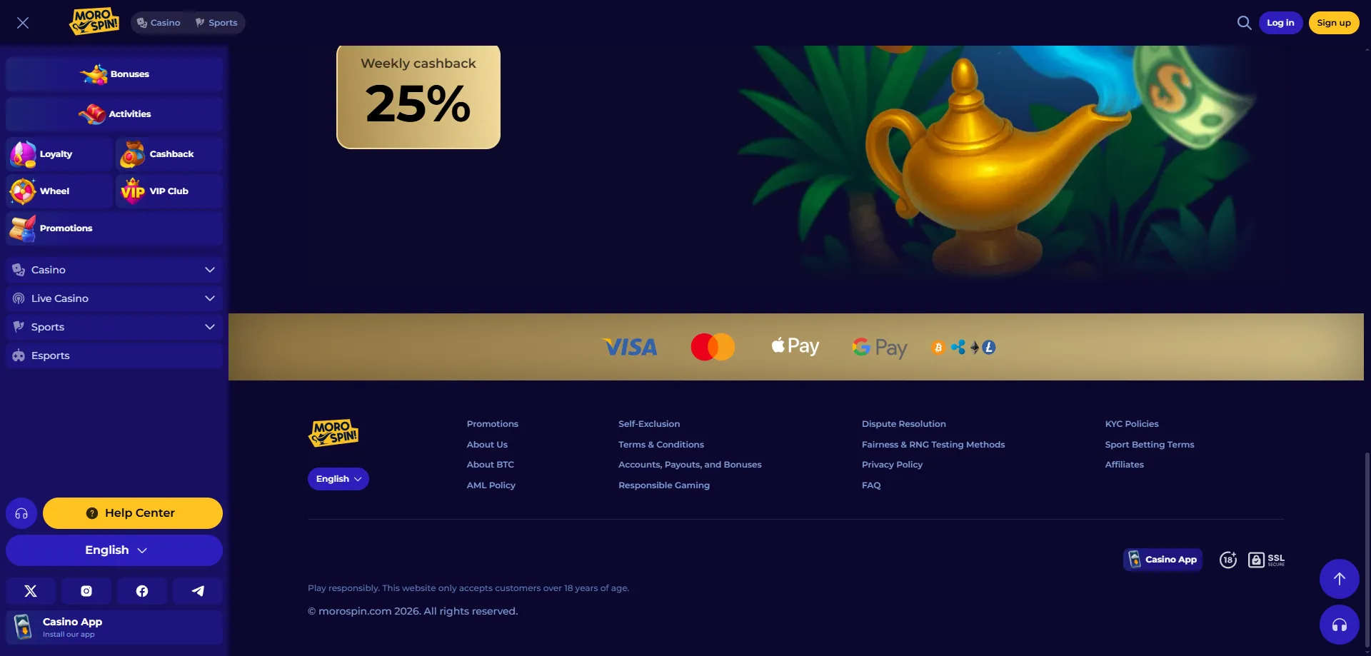 Metodi di pagamento sicuri su Morospin Casino — deposito e prelievo veloci